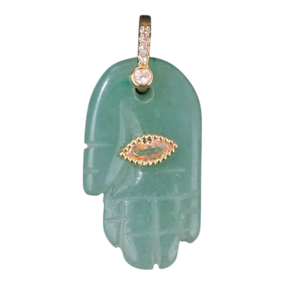 Collana “LÙMINA” – Mano di Fatima in Pietra Naturale