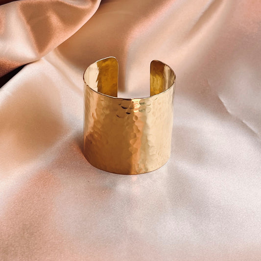 Bracciale Personalizzabile 5 cm in Ottone Martellato